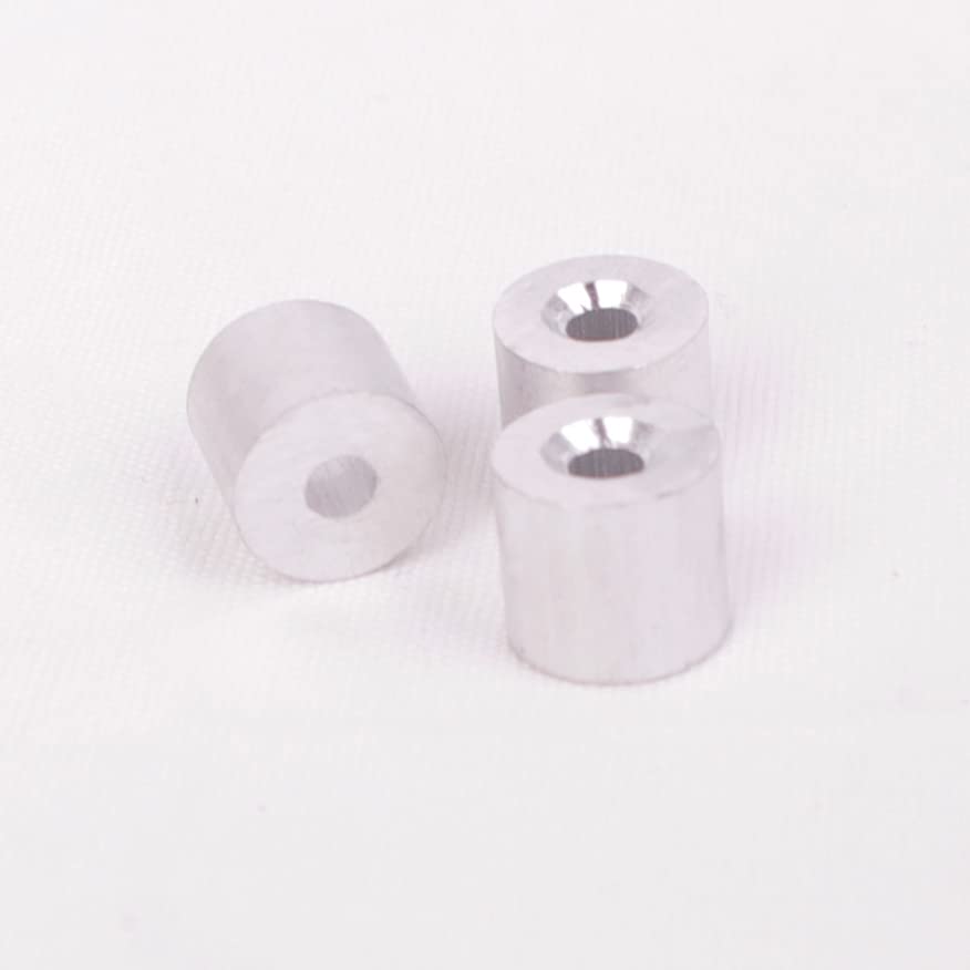 Wire Rope Stop Sleeve, for Wire Rope Dia. 1/16", Aluminum Alloy, PK 100