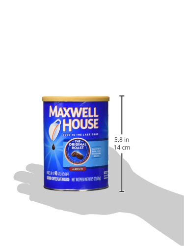 Maxwell House Breakfast Blend Mild Roast Ground Coffee, 38.8 oz Canister