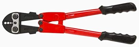 18-IN Swaging Tool, Securing Ferrules and Stops on 1/16 in, 3/32 in, 1/8 in, and 3/16 in. Wire Rope and Cable, Crimper