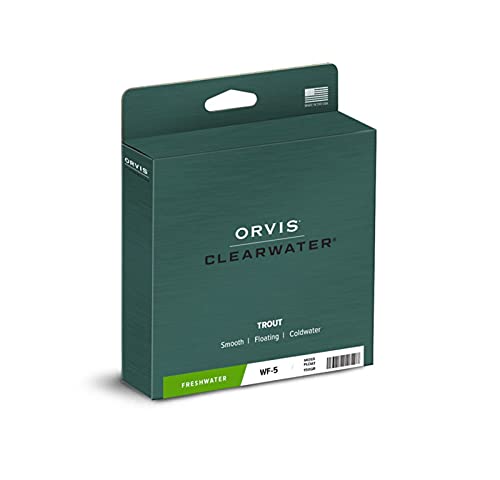 Orvis Clearwater Fly Line - Versatile 90-Foot Weight Forward 3-9WT Fly Fishing Line with Welded Loop, Multifilament Core, Moss - 7