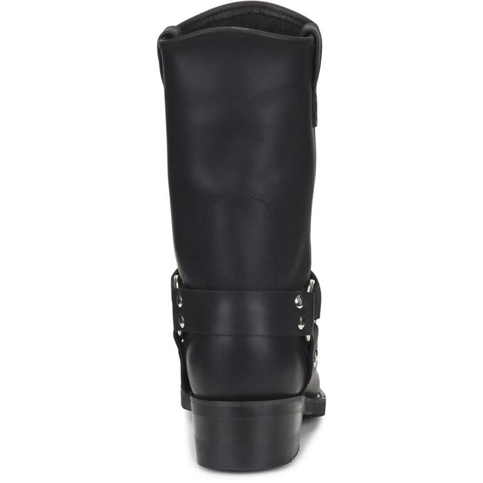 Double-H Barry 11" Harness Boots for Men - Leather, with PermaFresh Cushioned Insole and Slip-Resistant Outsole, Made in USA