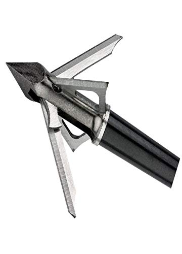 Muzzy Trocar HB Hybrid 4 Blade Broadhead, Silver