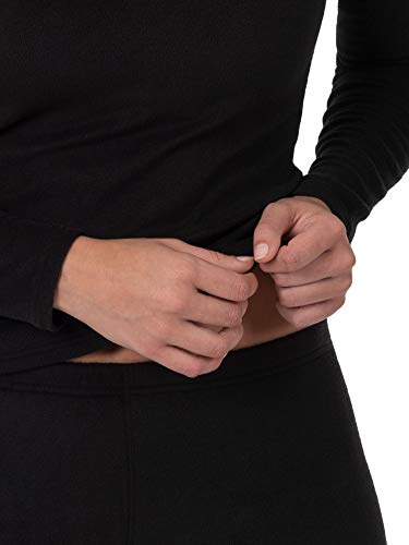 Fruit of the Loom Women's Stretch Fleece Lined Thermal Long Johns Underwear Set