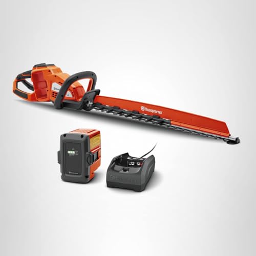Husqvarna Hedge Master 320iHD60 Battery Hedge Trimmer, 24-Inch Electric Trimmer with Brushless Motor for Efficiency and Durability, 40V Lithium-Ion 4Ah Battery and Charger Included, 970592602