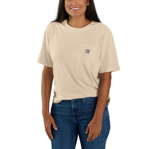 Carhartt Women's Tencel Fiber Series Loose Fit Short-Sleeve Pocket T-Shirt (Also Available in Plus Sizes)