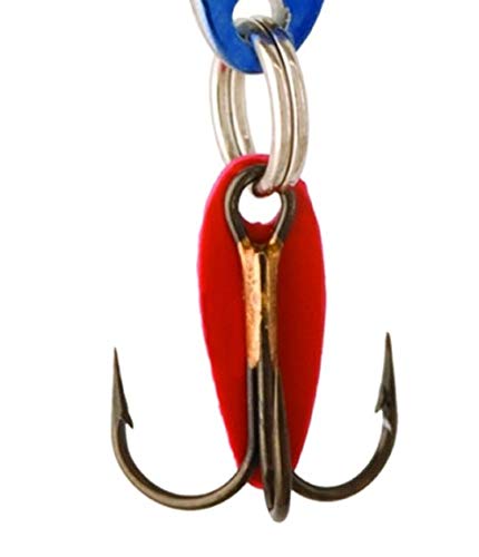 2-1/4-Inch Swedish Pimple Ice Fishing Hook, 1 Piece, White Pearl