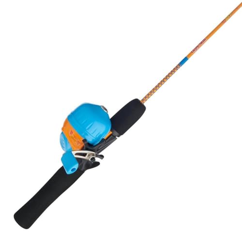 Ugly Stik® Mattel Hot Wheels 3' Spincast Combo - Kids Fishing Combo, Comfortable EVA Handle for Small Hands, Multi-Stop Anti-Reverse, Pre-Spooled with 4lb Line