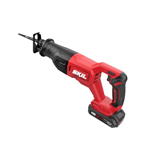 SKIL 20V Compact Reciprocating Saw Includes 2.0Ah PWR CORE 20 Lithium Battery and Charger - RS582902