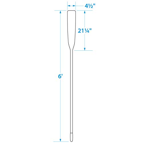 Seachoice Wood Oar, New Zealand Pine Construction, Comfort Grip, Clear Finish, Various Sizes