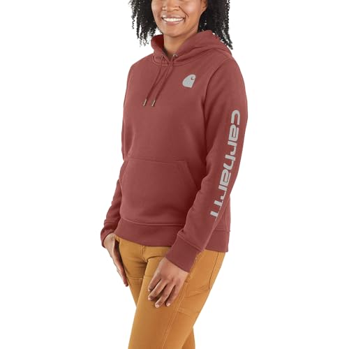 Carhartt Women's Clarksburg Graphic Sleeve Pullover Sweatshirt (Regular and Plus Sizes)