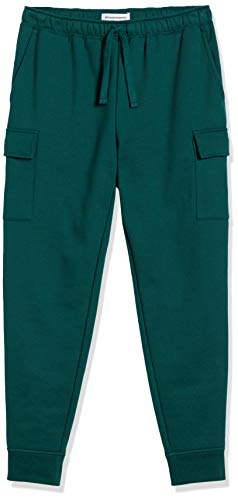 Amazon Essentials Men's Relaxed Fit Cargo Fleece Jogger Sweatpants with Drawstring
