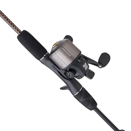 Ugly Stik GX2 Youth Spincast Reel and 5'6" Fishing Rod Combo, Red/Gold, 2-Piece, Graphite and Fiberglass Rod with Ugly Stik Clear Tip Design
