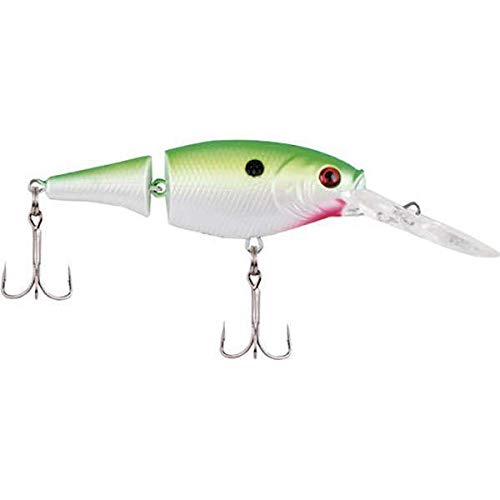 Berkley Flicker Shad Jointed Fishing Lure, Sunset Perch, 1/3 oz, 2 3/4in | 7cm Crankbaits, Size, Profile and Dive Depth Imitates Real Shad, Equipped with Fusion19 Hook