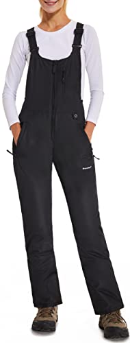 BenBoy Women's Snow Bibs Ski Waterproof Windproof Insulated Overalls Ripstop Snowboard Pants Winter