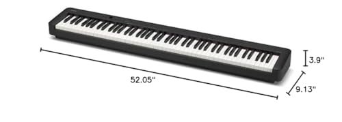 Casio CDP-S160 88-Key Compact Digital Piano - Black Bundle with CS-470P Stand, Triple Pedal System, Bench, Instructional Book, Online Lessons, Instructional DVD, and Austin Bazaar Polishing Cloth