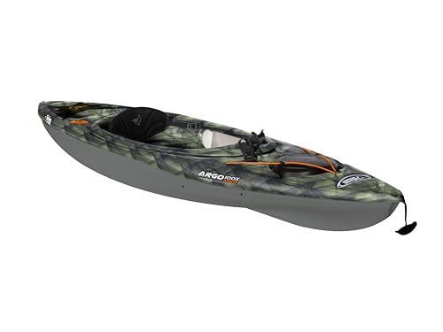 Pelican Argo 100X - Angler Sit in Fishing Kayak - Vapor Black Lime - Lightweight Stable - Ergoform™ Padded seat - 10 ft