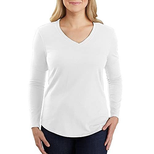 Carhartt Women's Relaxed Fit Midweight V Neck Shirt