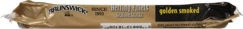Brunswick Boneless Kipper Style Herring Fillets, 3.53 oz Can (Pack of 12) - 18g Protein per Serving - Gluten Free, Keto Friendly - Great for Pasta & Seafood Recipes
