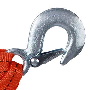 Tow Strap with Hooks 2in X20Ft Recovery Strap 10,000LB Break Strengthened Towing Rope for Towing Vehicles in Roadside Emergency