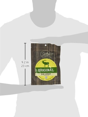Jerky.com Original Buffalo Jerky 3-Pack - Exotic Jerky High Protein, Gluten-Free, All-Natural Exotic Snack - Premium Wild Game Meat - Perfect for Hiking, Camping, and On-the-Go 1.75oz (Pack of 3)