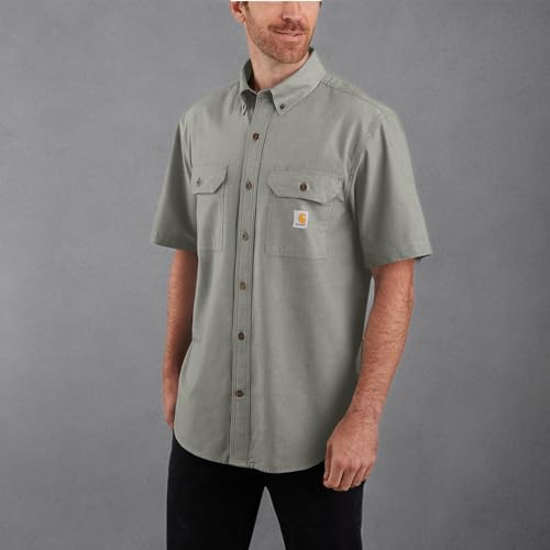 Carhartt Men's Loose Fit Midweight Chambray Short Sleeve Shirt