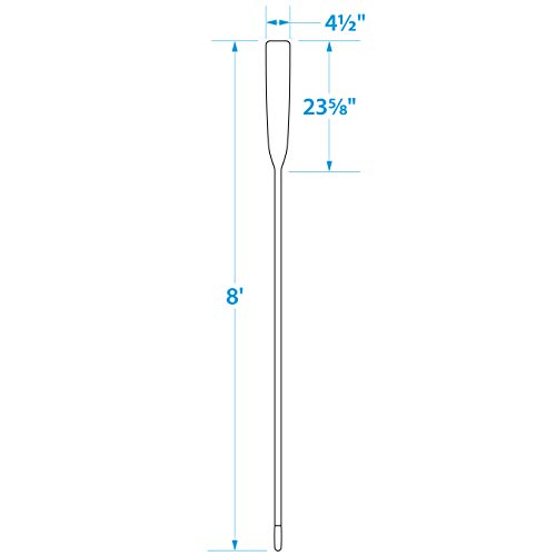 Seachoice Wood Oar, New Zealand Pine Construction, Comfort Grip, Clear Finish, Various Sizes
