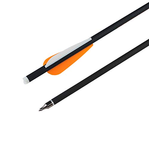 REEGOX Crossbow Bolts 16/18/20 inch Bio Crossbow Arrows with Moon Nocks and Removable Tips (Pack of 12)