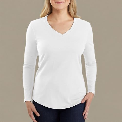 Carhartt Women's Relaxed Fit Midweight V Neck Shirt