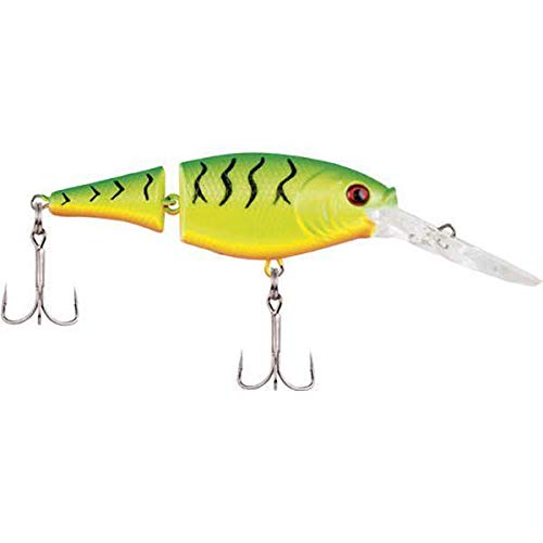 Berkley Flicker Shad Jointed Fishing Lure, Sunset Perch, 1/3 oz, 2 3/4in | 7cm Crankbaits, Size, Profile and Dive Depth Imitates Real Shad, Equipped with Fusion19 Hook