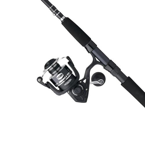 Penn Pursuit V Spinning Reel and 7' 2-Piece Fishing RodCombo, Graphite Composite Rod Blank Construction, EVA Handles