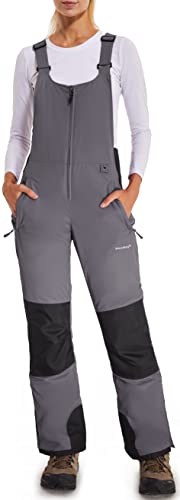 BenBoy Women's Snow Bibs Ski Waterproof Windproof Insulated Overalls Ripstop Snowboard Pants Winter