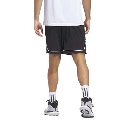 adidas Men's Badge of Sport Basketball Shorts, Black/White