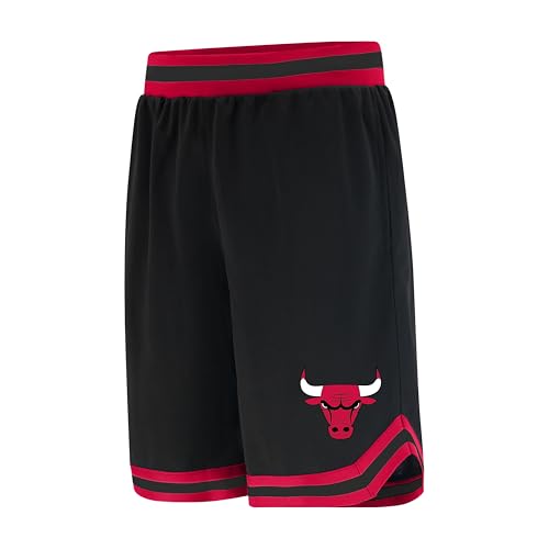 Ultra Game Mens Active Knit Training NBA Woven Team Logo Poly Mesh Basketball Shorts, Black, X-Large US