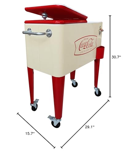 LEIGH COUNTRY CP 98116 Coke Cooler 60QT- CREAMFISH