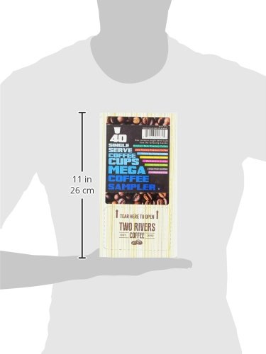 Two Rivers Coffee Hot Chocolate Pods Single Serve Cocoa Variety Sampler Pack Compatible with 2.0 Keurig K-Cup Brewers, 40 Count