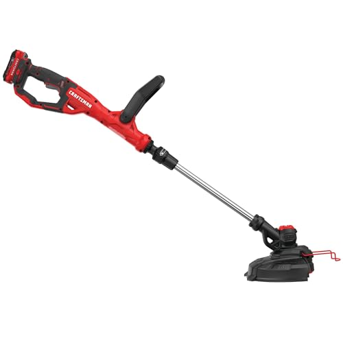 CRAFTSMAN V20 Weed Wacker Cordless String Trimmer and Edger, Weed Eater Includes 2.0 Ah Battery and Charger, Lightweight, Extended Runtime, 2 Speed (CMCST900D1)