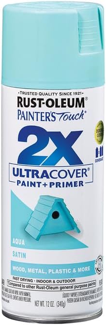 Rust-Oleum 331182 Painter's Touch 2X Ultra Cover Spray Paint, 12 oz, Ultra Matte Black
