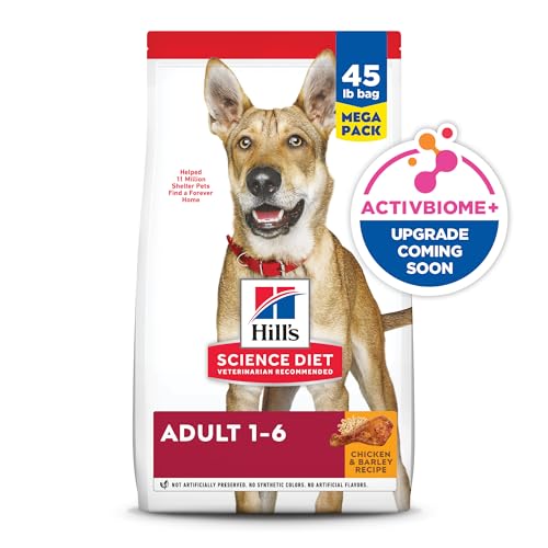 Hill's Science Diet Adult 1-6 Premium Nutrition Dry Dog Food, Chicken & Barley, 35 lb Bag (Pack of 1)