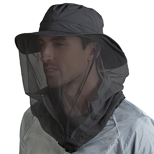 Peicees Head Net Hat for Men Women Adventure Fishing Hat Safari Hat for Hunting Camping Hiking
