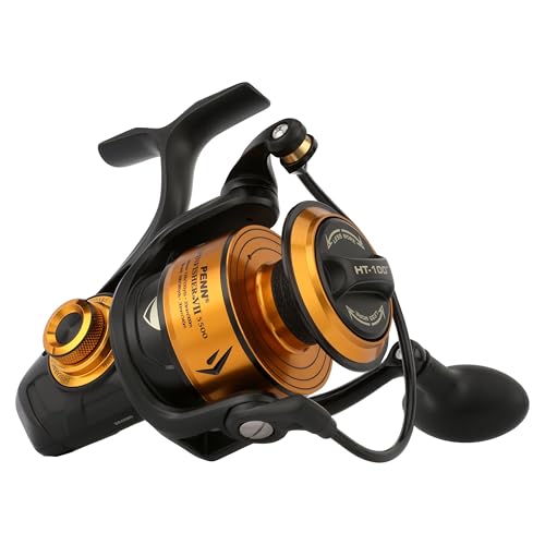 PENN Spinfisher VII 7500 Saltwater Spinning Reel, Right/Left Handle Position, IPX5 Seal, HT-100 Front Drag, Superline Spool, Precise CNC Gear Technology