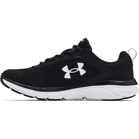 Under Armour Men's Charged Assert 9, Black (001)/White, 11.5 X-Wide US