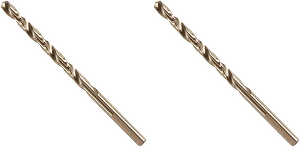 BOSCH CO14B 14-Piece Assorted Set with Included Case - Cobalt M42 Metal Drill Bits with Three-Flat Shank for Drilling Applications in Stainless Steel, Cast Iron, Titanium, and Light-Gauge Metal