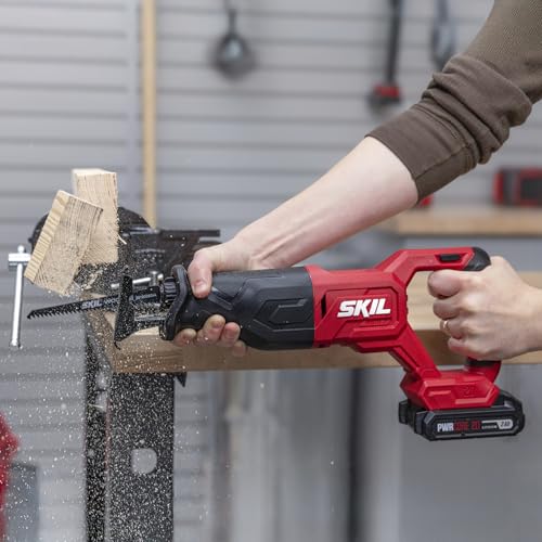 SKIL 20V Compact Reciprocating Saw Includes 2.0Ah PWR CORE 20 Lithium Battery and Charger - RS582902