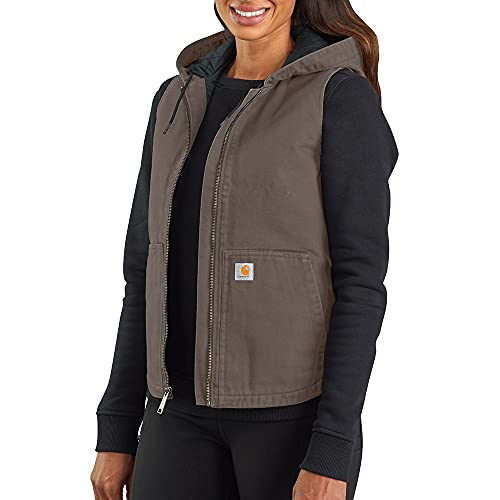 Carhartt Women's Washed Duck Hooded Insulated Vest