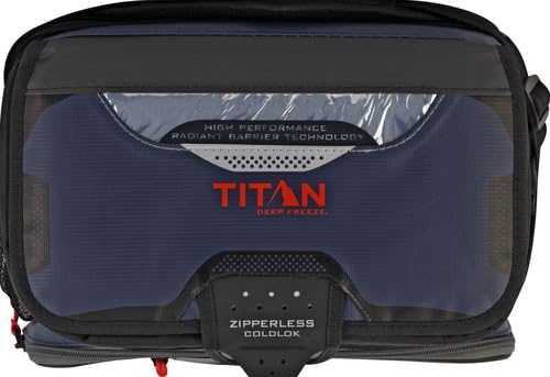 Titan Deep Freeze Cooler Zipperless Hardbody Cooler - Deep Freeze Insulation, HardBody Liner, and SmartShelf