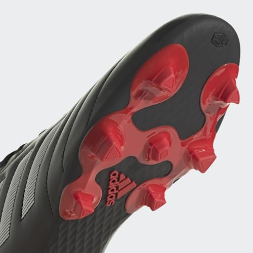 adidas Unisex Goletto Firm Ground Soccer Shoe, Core Black/White/Red, 7 US Men