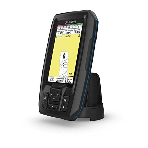 Garmin Striker Plus 4 with Dual-Beam Transducer and Protective Cover, 4.3" LED Display, 1.1 lbs, Fishfinder, Plus 4 Model