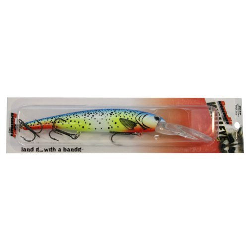 Bandit Lures 4 3/4-Inch Slender Minnow Jerkbait Trolls Up to 27 Feet Deep, Universal Color Patterns, 1 Piece