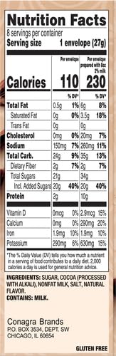 SWISS MISS Milk Chocolate Flavored Hot Cocoa Mix, 38.27 OZ Square Canister