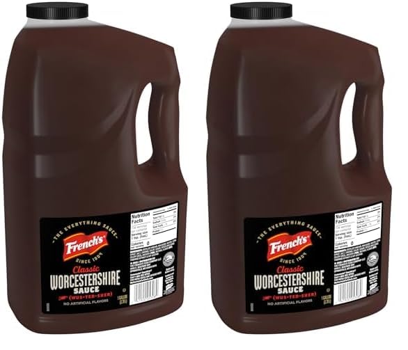 French's Worcestershire Sauce, 1 gal - One Gallon Container of Gluten-Free Worcestershire Sauce, Perfect as Meat Tenderizer, Marinades, Sauces and More